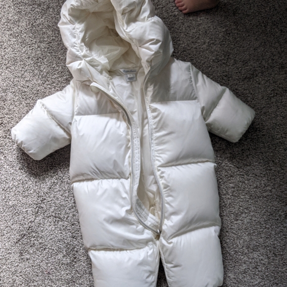 Ralph Lauren Cream Puffer Snowsuit - Picture 1 of 3